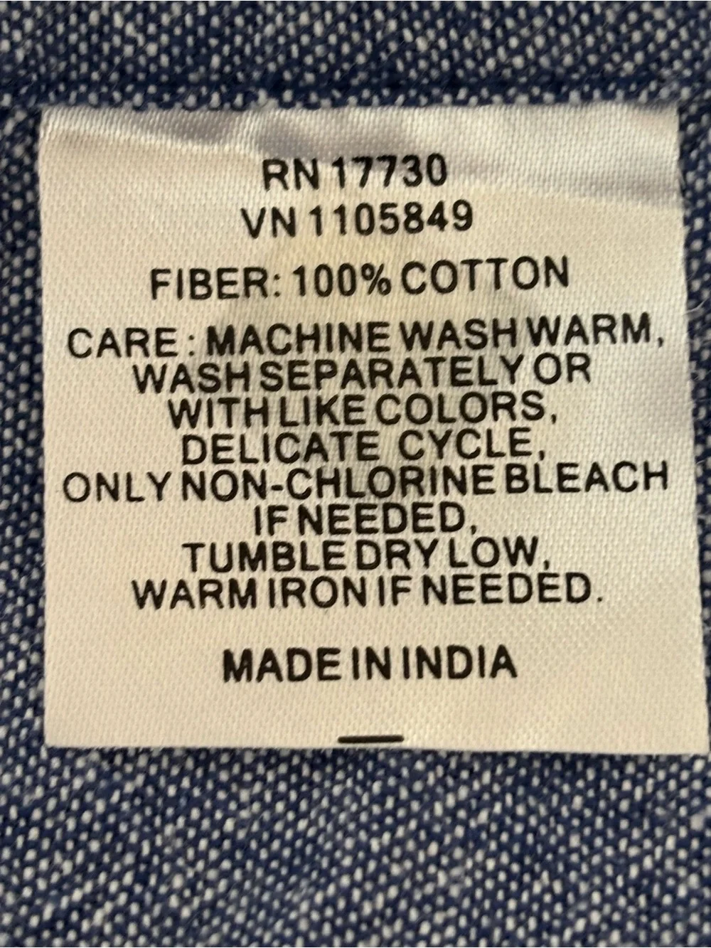 Soft Light Denim Tablecloth
